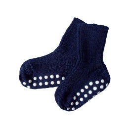 Calcetines antideslizantes de lana - azul