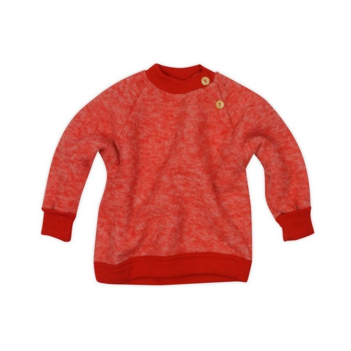 Jersey de lana orgánica merino - rojo