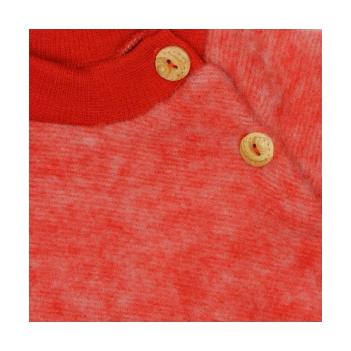 Jersey de lana orgánica merino - rojo