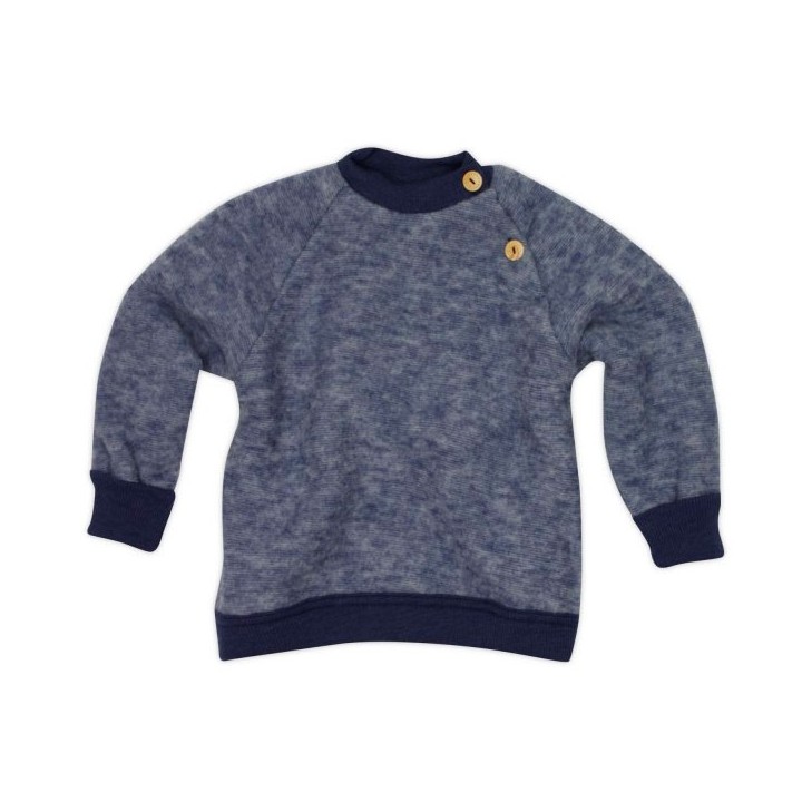 Jersey de lana orgánica merino - azul