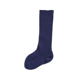 Calcetines altos de algodón orgánico - azul
