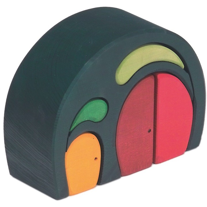 Casita con puertas - verde