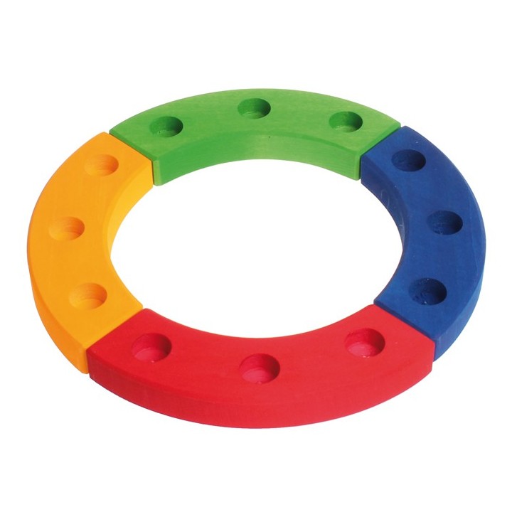 Círculo de cumpleaños arcoiris