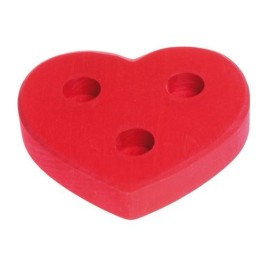 Portavelas corazón grande