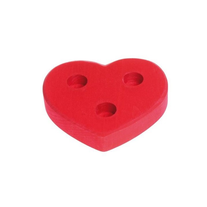 Portavelas corazón grande