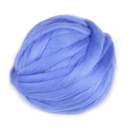 Lana cardada en cinta - azul claro