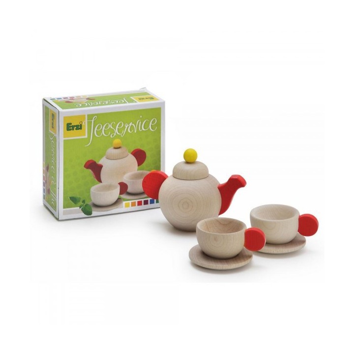 Juego de té de madera