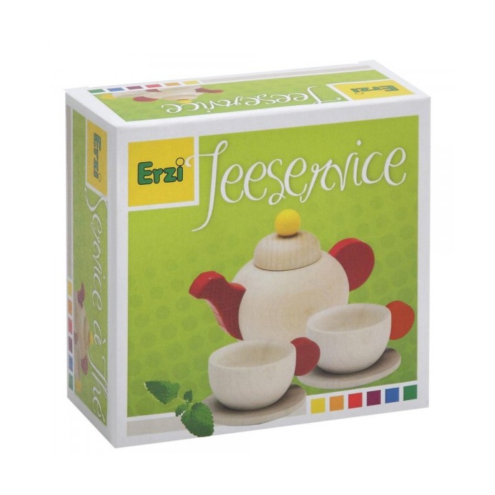 Juego de té de madera