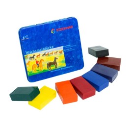 Stockmar - Bloques de cera surtido 8 uds. - Caja Metal