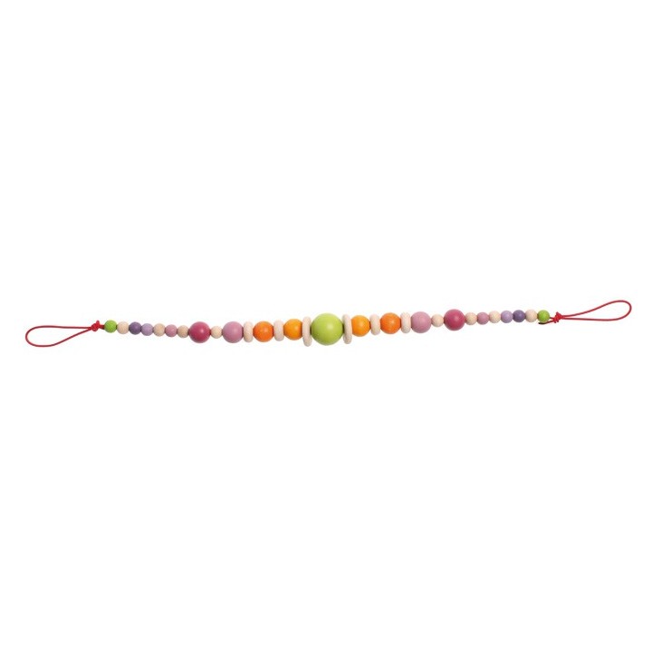 Cadena para cochecito de bebe bolitas de madera