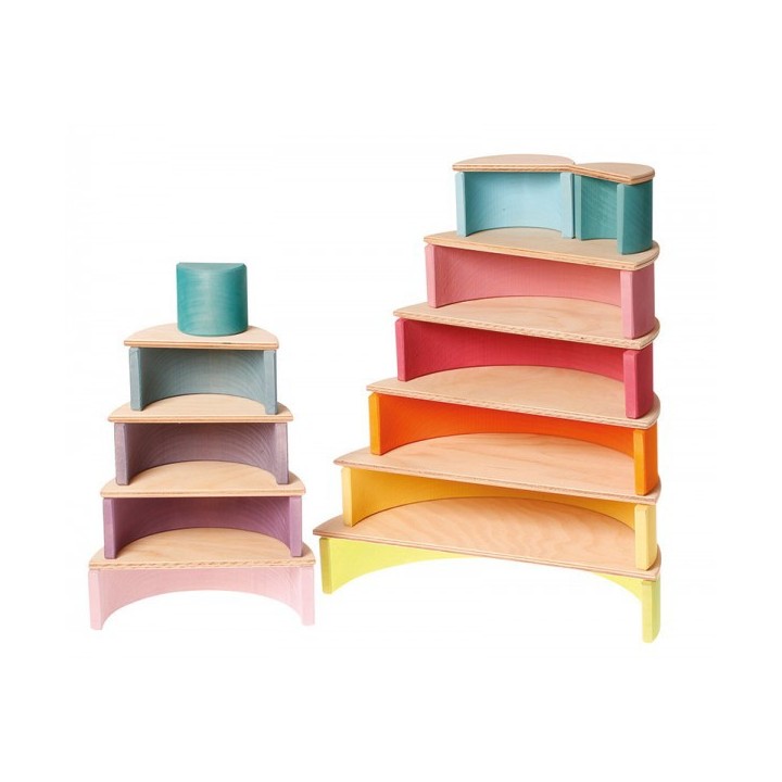 Arco iris Waldor tonos pastel grimms