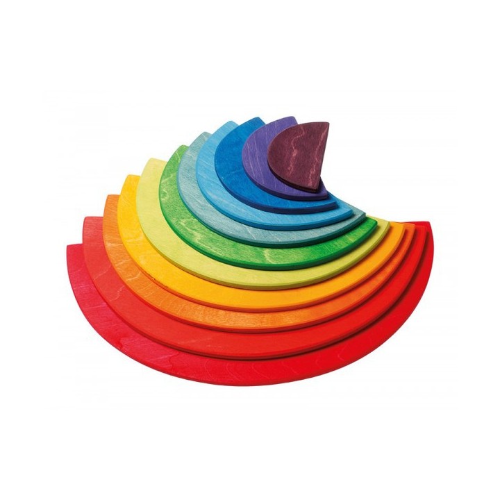 Semicírculos Arco Iris de madera