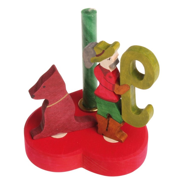 Figura de madera perro