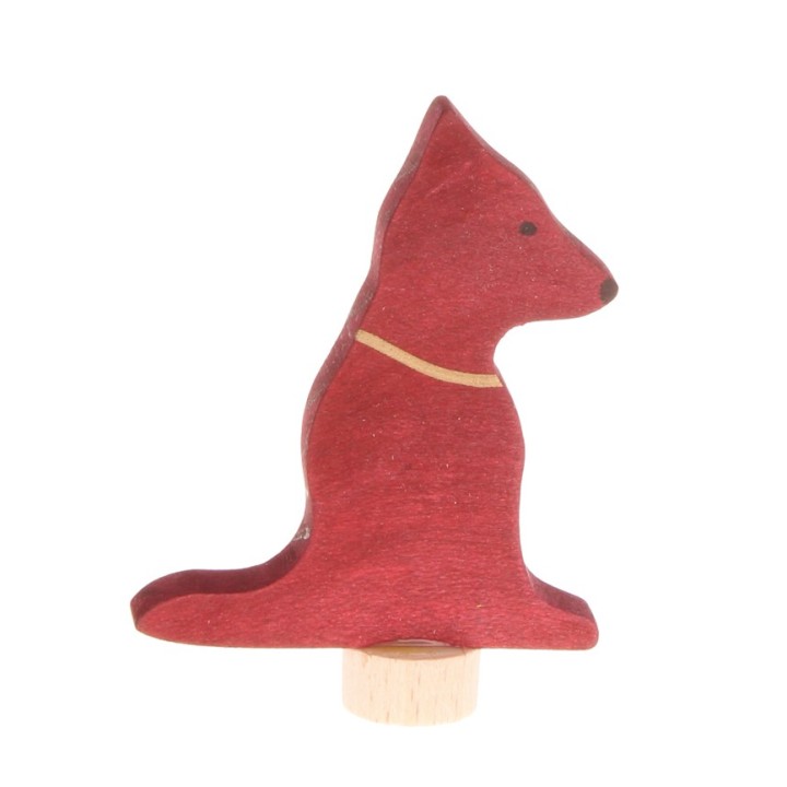 Figura de madera perro