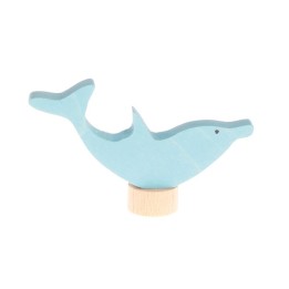 Figura de madera delfín