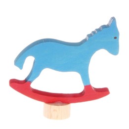 Figura de madera caballito balancin