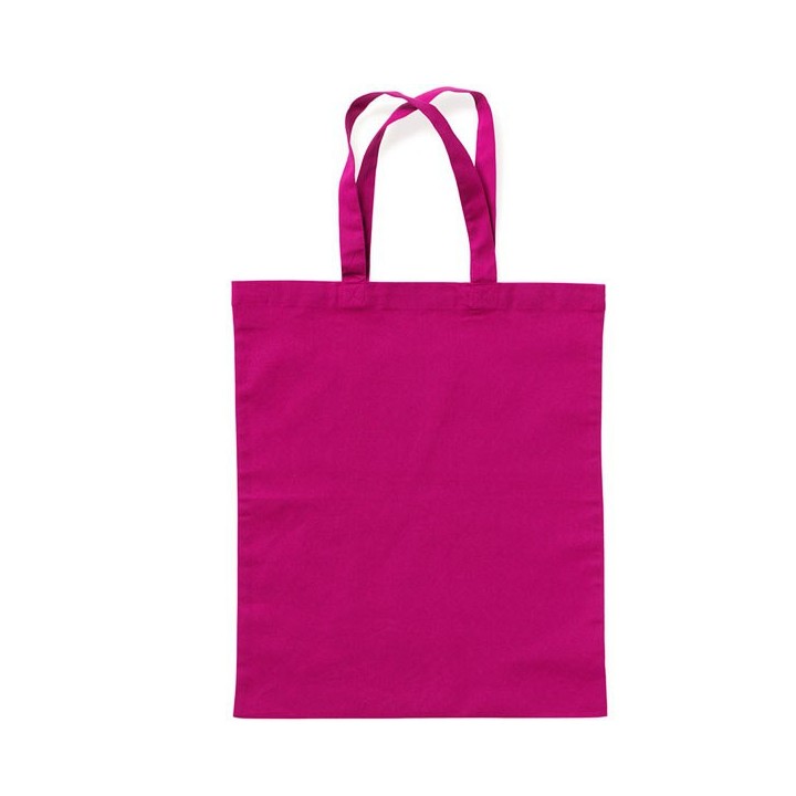 Bolsa de algodón grande con asas roja