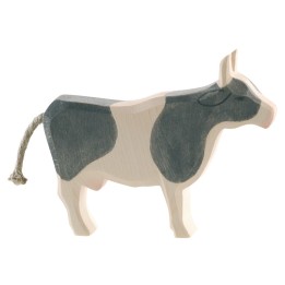 Vaca de madera negra 
