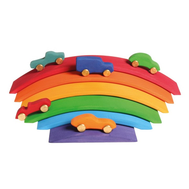 Puente de madera arco iris grimms