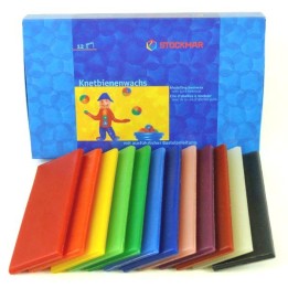 Cera de abeja para modelar 12 colores stockmar