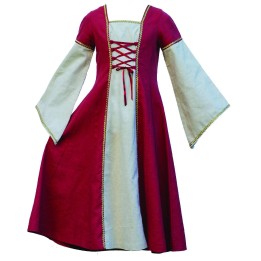 Vestido de princesa medieval - 4 a 6 años.