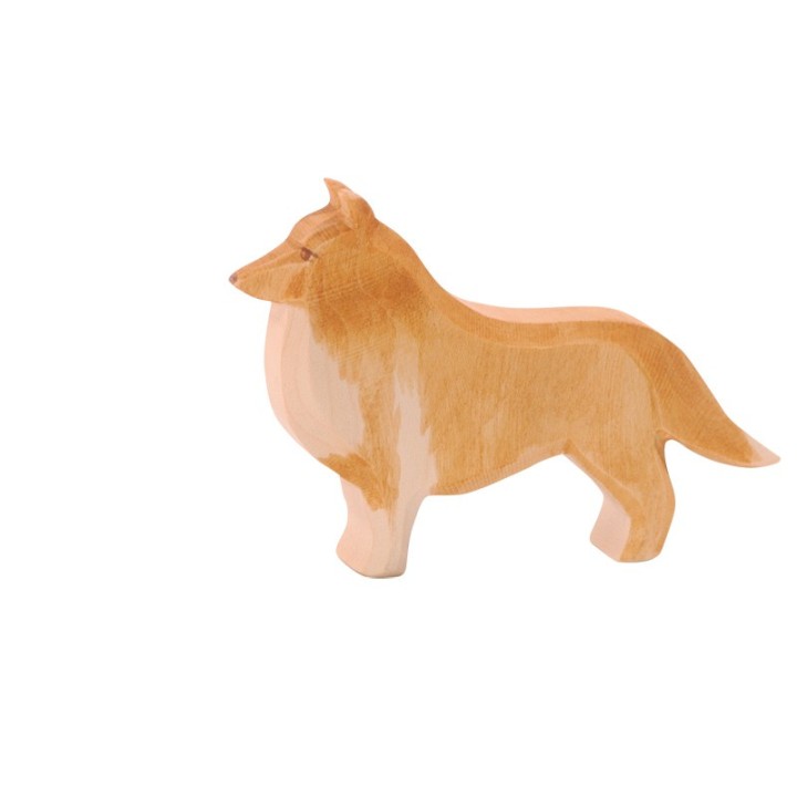 Perro de madera Collie