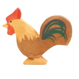 Gallo de madera mrron