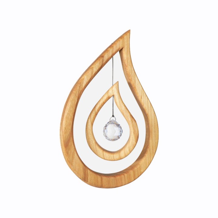 Móvil de madera Gotas