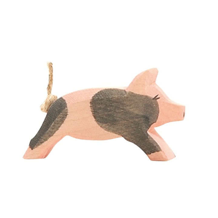 Cerdito de madera Andando