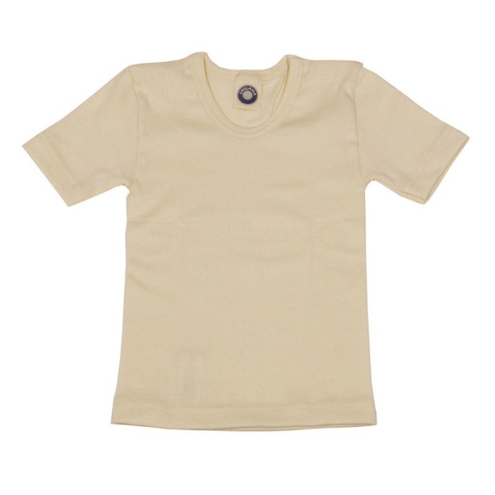 Camiseta interior de lana y seda
