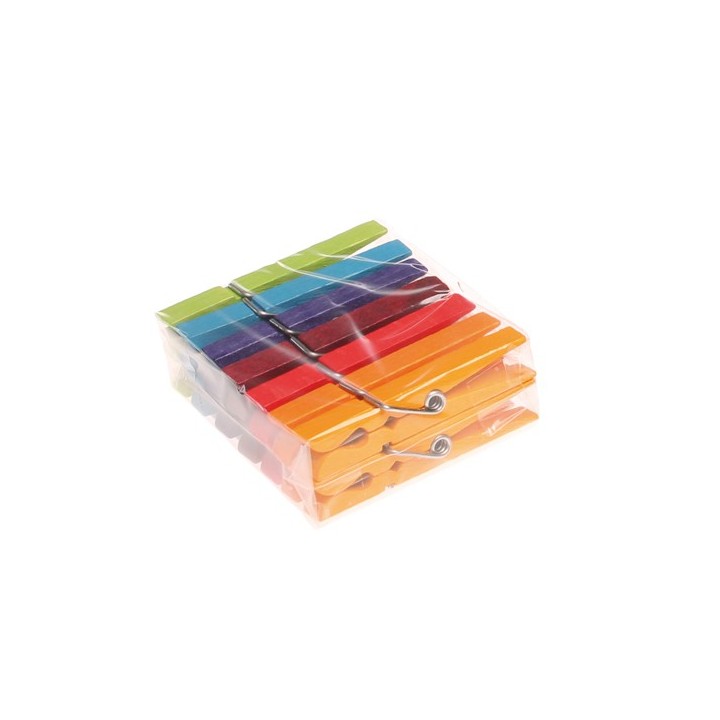 Pinzas de madera Arco Iris 14 unidades