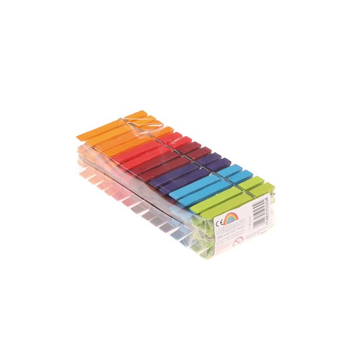Pinzas de madera Arco Iris 42 unidades