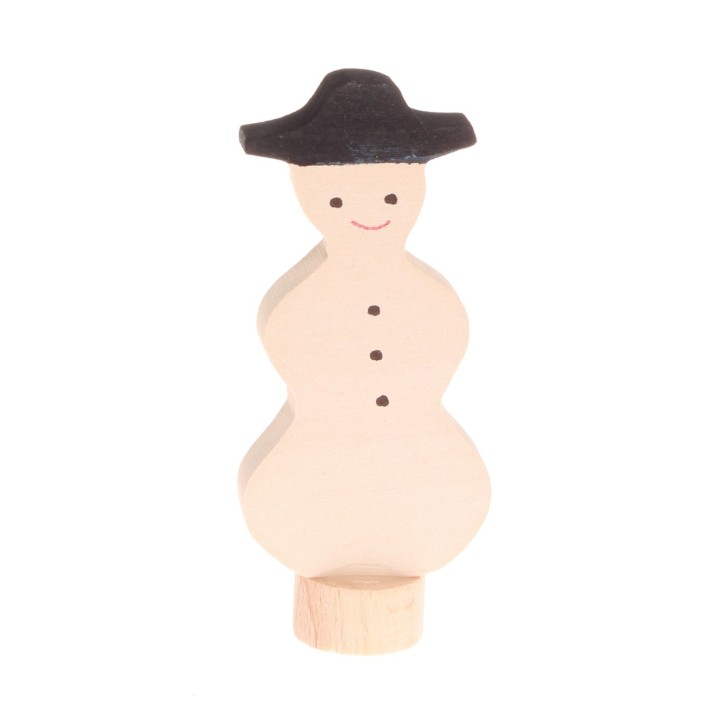 Figura de madera Muñeco de nieve