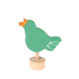 Figura de madera Pájaro cantando