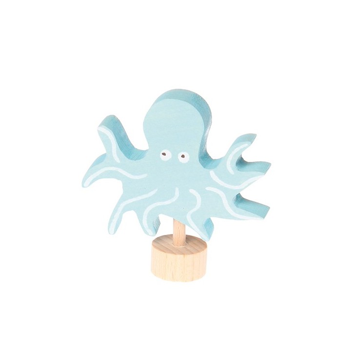 Figura de madera Pulpo
