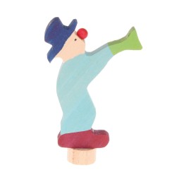  Figura de madera Payaso azul