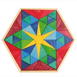 Puzzle de madera estrella hexagonal