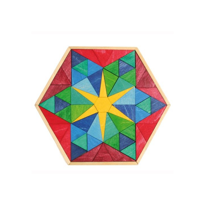 Puzzle de madera estrella hexagonal