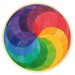 Mandala de madera Espiral