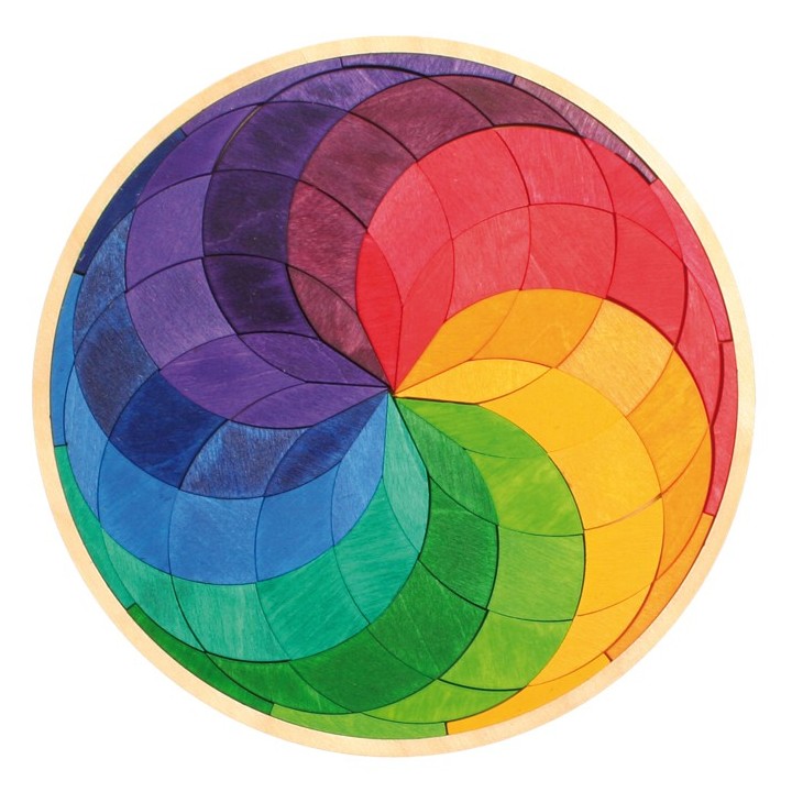 Mandala de madera Espiral