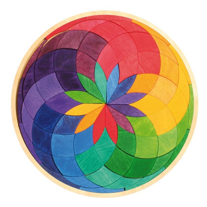 Mandala de madera Espiral