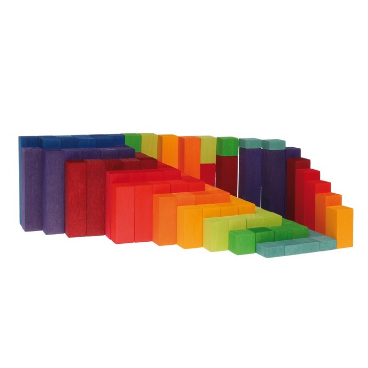 Bloques escalonados arco iris grimms