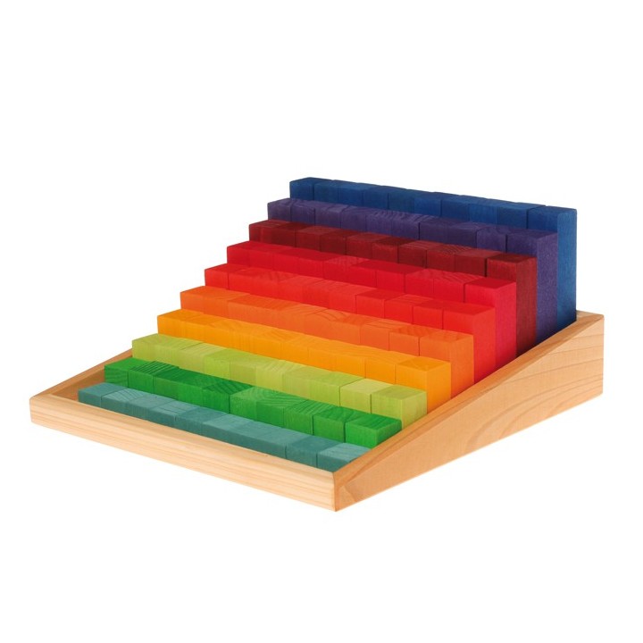 Bloques escalonados arco iris grimms