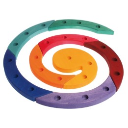 Espiral de madera arco iris