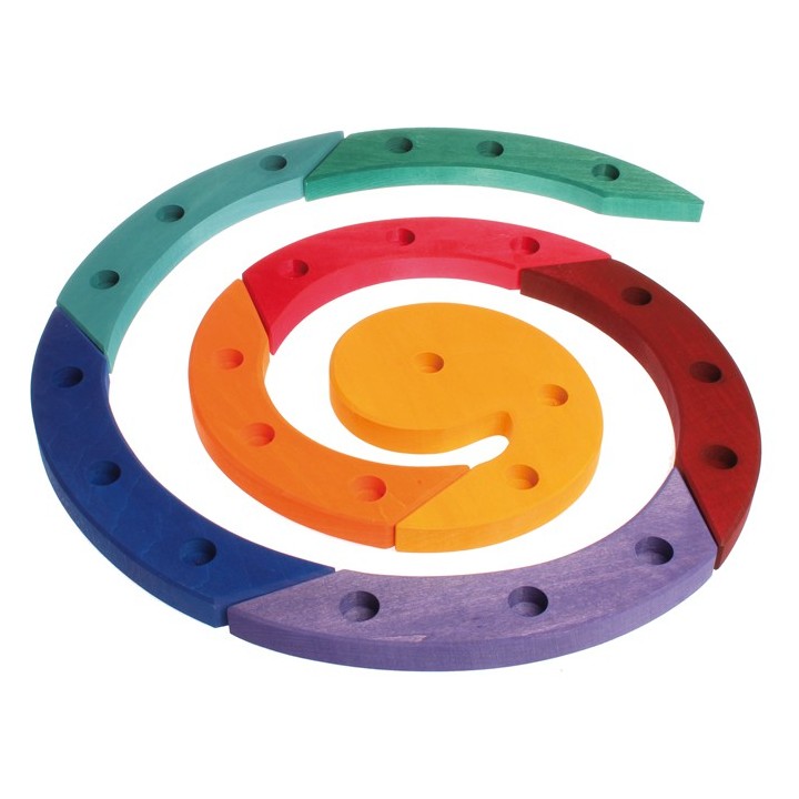 Espiral de madera arco iris