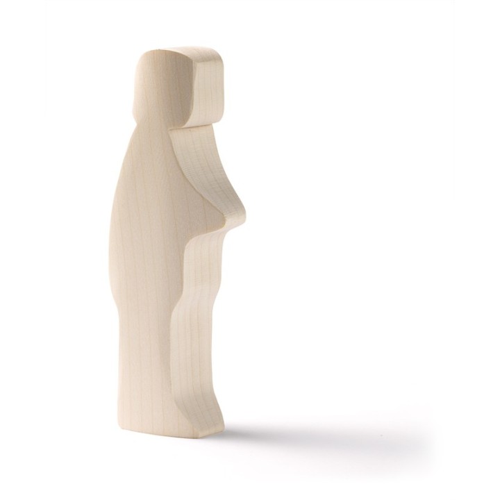 Muñeco de madera base - padre.