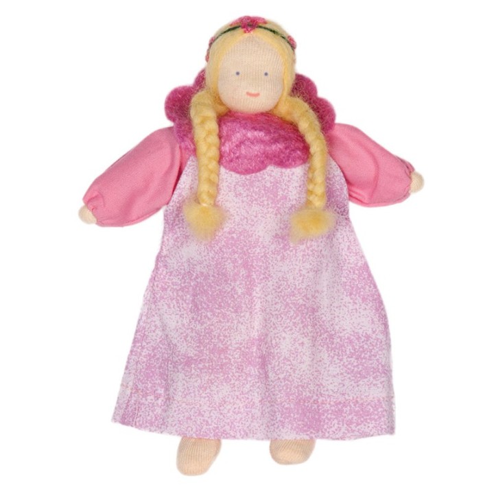 Muñeca waldorf hada rosa