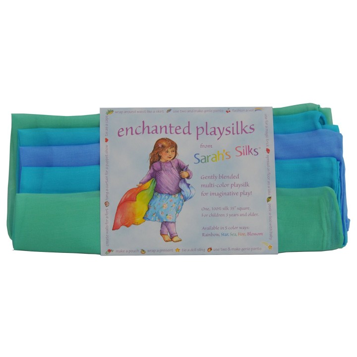 Pañuelo de juego de seda multicolor