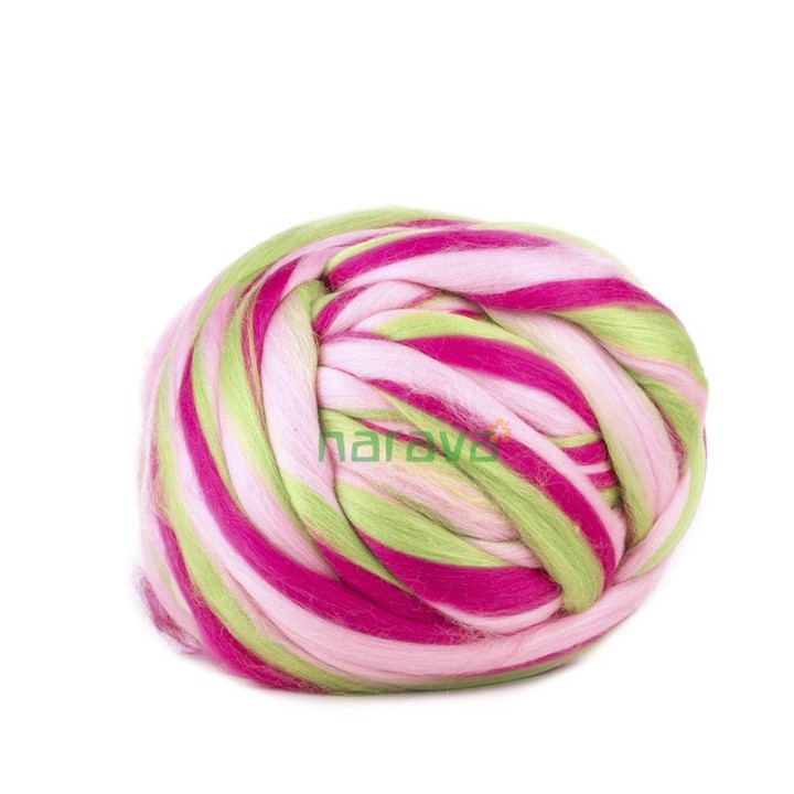 Lana cardada en cinta - multicolor