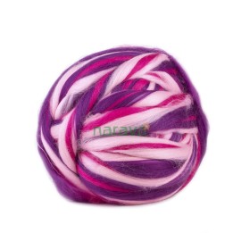 Lana cardada en cinta - multicolor